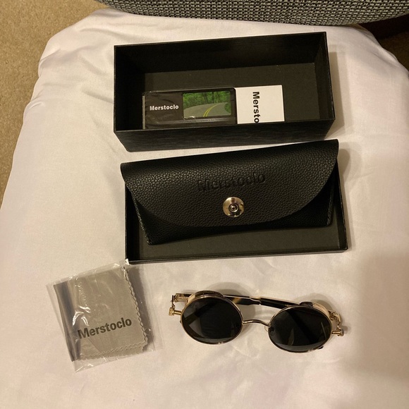 Merstoclo Steampunk polarized sunglasses. Unisex - Picture 5 of 9